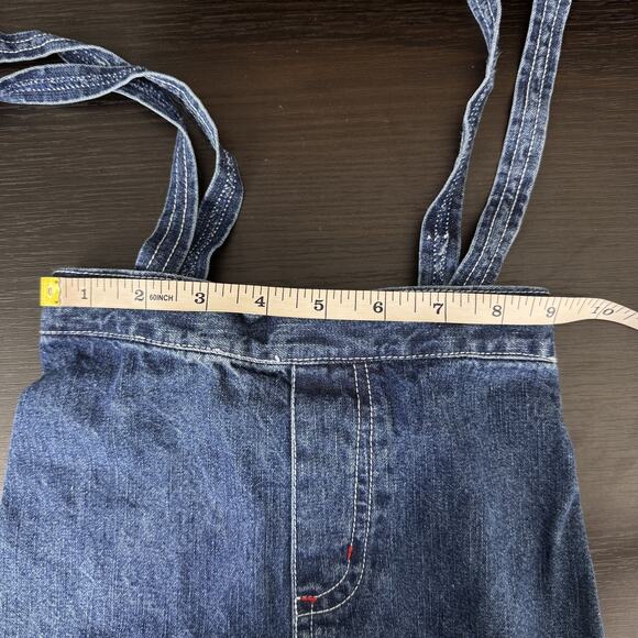 Sesame Street Overalls Boys 4T Blue Denim Elmo Pit Crew Carpenter Pants Jeans - Picture 8 of 10